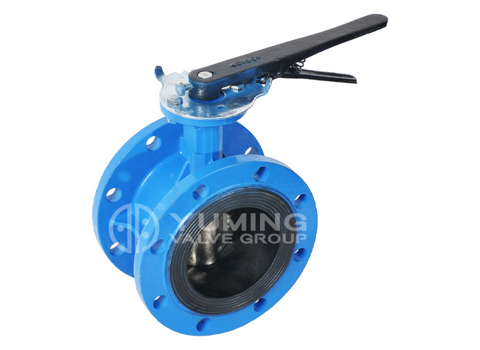 Tay cầm van bướm phớt mềm loại mặt bích