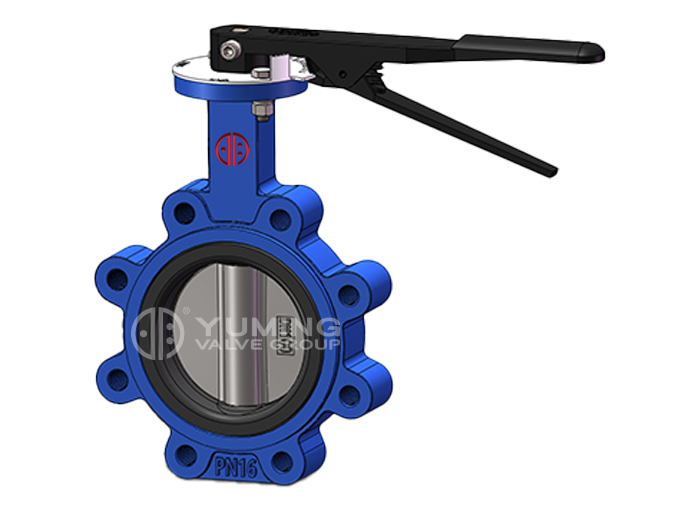 lug Phớt mềm bằng gang/sắt dẻo Đường tâm Van bướm